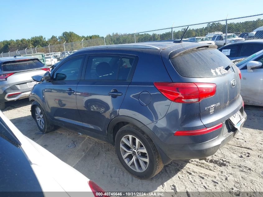 2016 Kia Sportage Lx VIN: KNDPB3AC5G7867446 Lot: 40745646