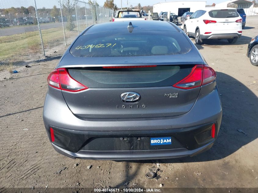 2019 Hyundai Ioniq Hybrid Blue VIN: KMHC65LC5KU139627 Lot: 40745671