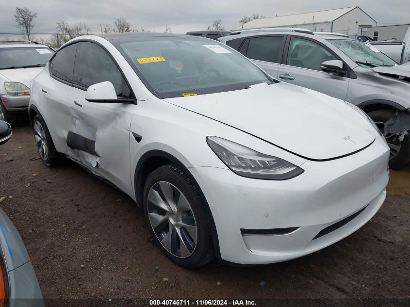 2021 TESLA MODEL Y LONG RANGE DUAL MOTOR ALL-WHEEL DRIVE - 5YJYGDEE7MF083718