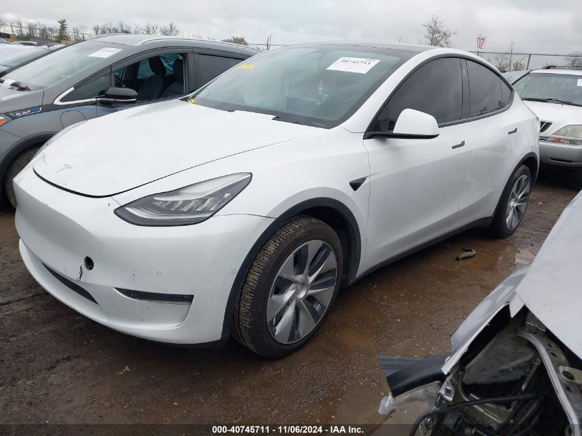 VIN 5YJYGDEE7MF083718 2021 Tesla Model Y, Long Rang... no.2