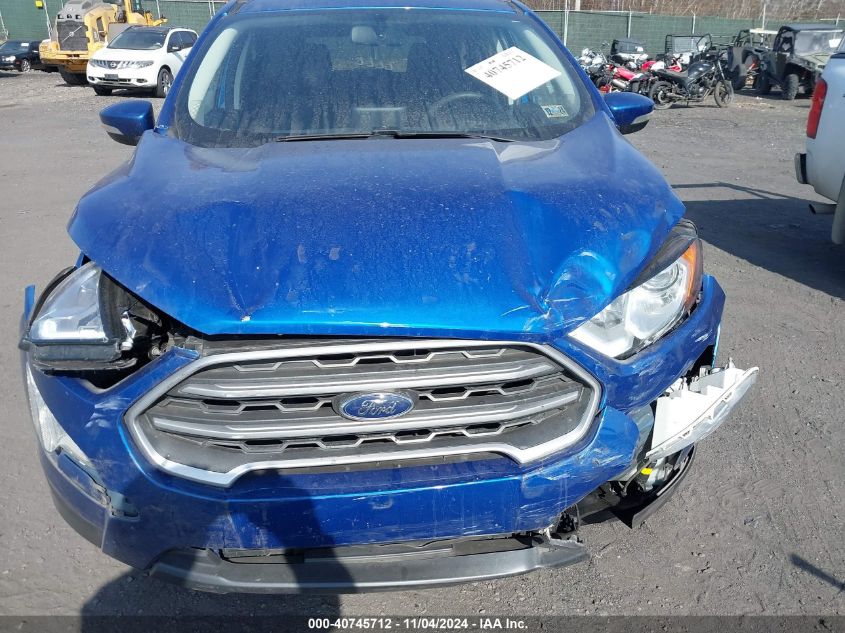 2020 Ford Ecosport Se VIN: MAJ6S3GL1LC348436 Lot: 40745712