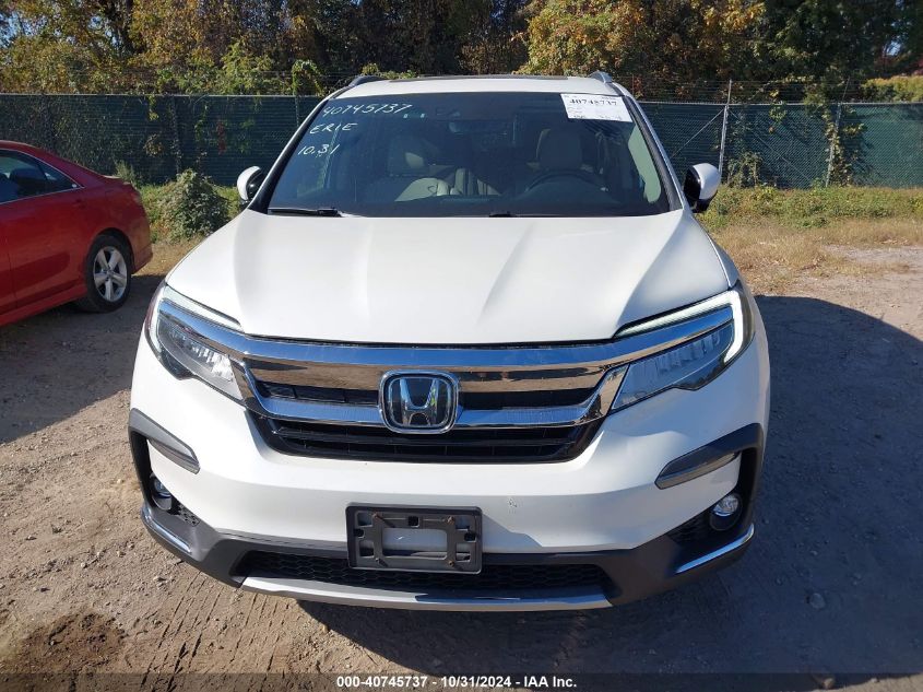 2019 Honda Pilot Elite VIN: 5FNYF6H0XKB036646 Lot: 40745737