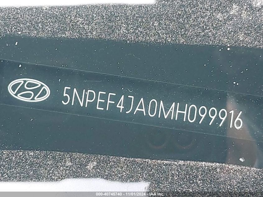 2021 HYUNDAI SONATA SEL - 5NPEF4JA0MH099916