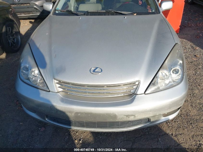 2003 Lexus Es 300 VIN: JTHBF30G930106262 Lot: 40745749