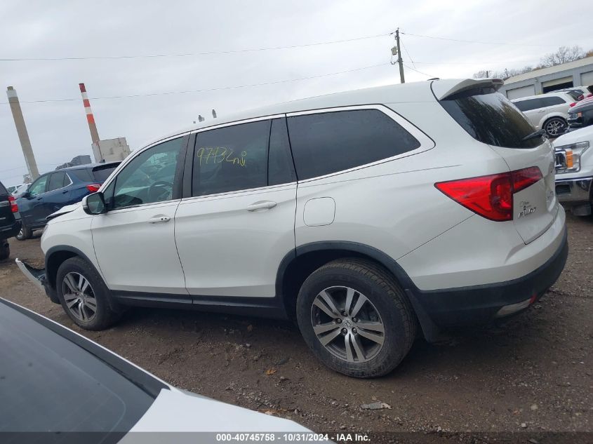 2017 Honda Pilot Ex-L VIN: 5FNYF6H55HB085824 Lot: 40745758