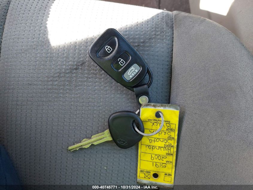 2009 HYUNDAI SONATA VIN: 5NPET46C49H564918