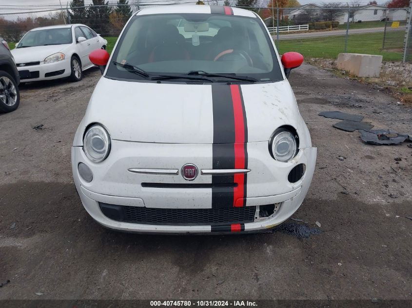 2012 Fiat 500 Pop VIN: 3C3CFFAR4CT237534 Lot: 40745780