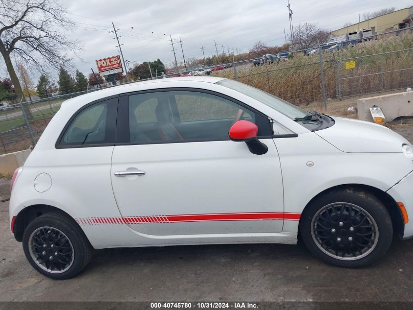 2012 Fiat 500 Pop VIN: 3C3CFFAR4CT237534 Lot: 40745780