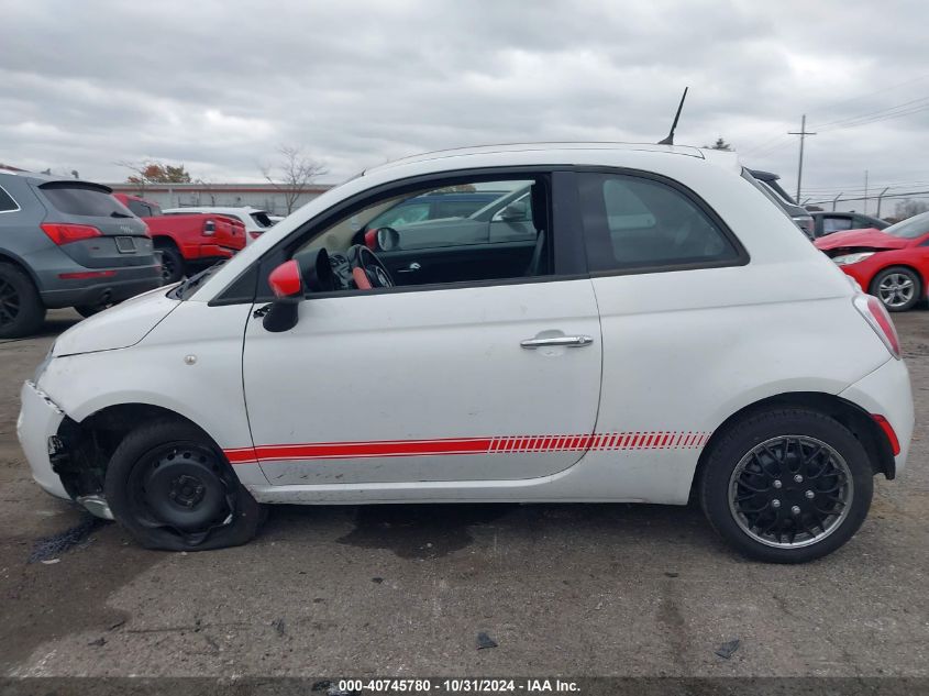 2012 Fiat 500 Pop VIN: 3C3CFFAR4CT237534 Lot: 40745780