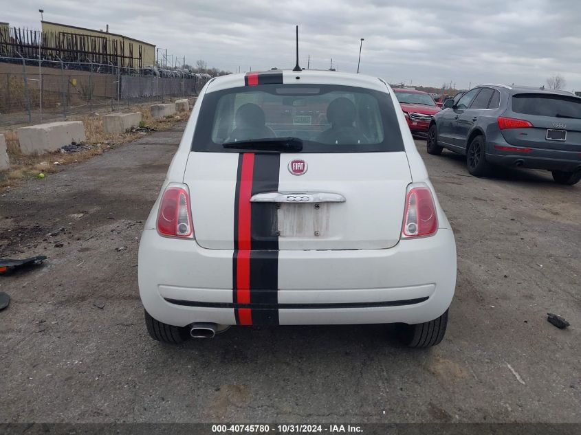 2012 Fiat 500 Pop VIN: 3C3CFFAR4CT237534 Lot: 40745780