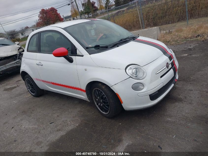 2012 Fiat 500 Pop VIN: 3C3CFFAR4CT237534 Lot: 40745780