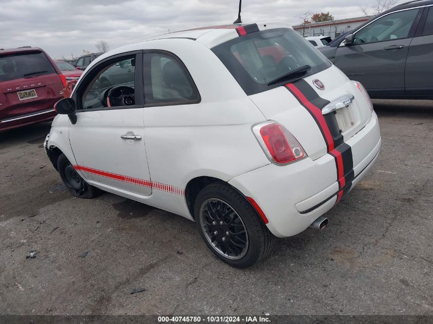 2012 Fiat 500 Pop VIN: 3C3CFFAR4CT237534 Lot: 40745780