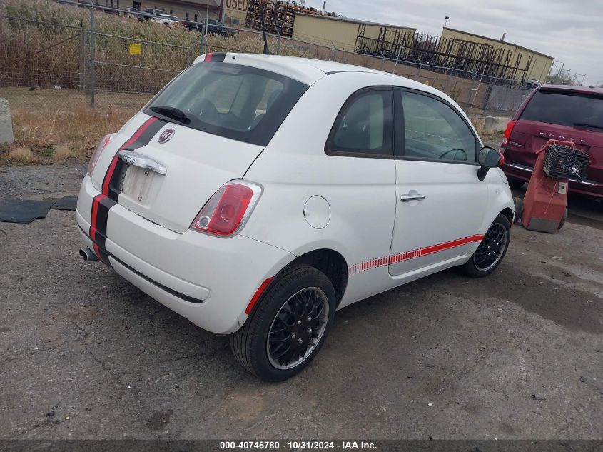 2012 Fiat 500 Pop VIN: 3C3CFFAR4CT237534 Lot: 40745780