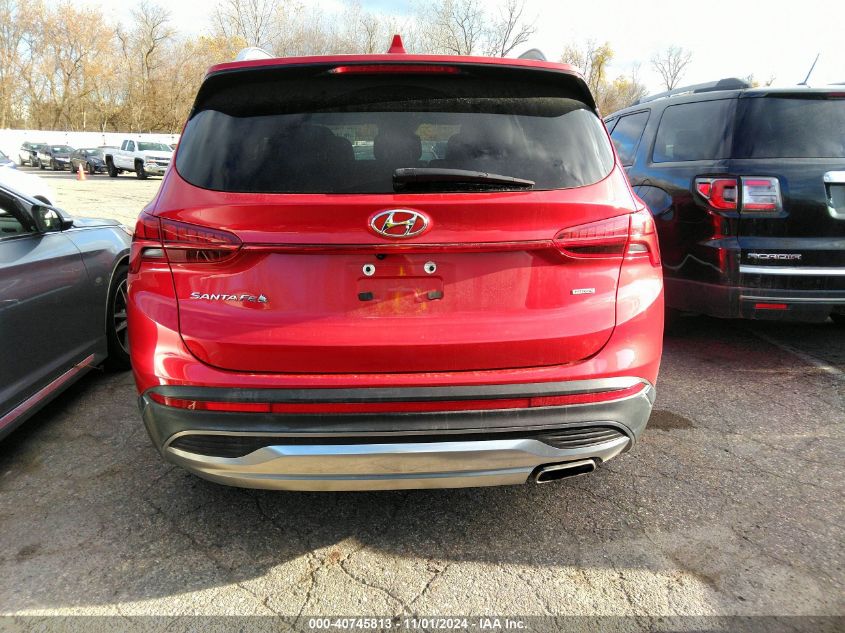 2021 Hyundai Santa Fe Sel VIN: 5NMS3DAJ2MH349651 Lot: 40745813