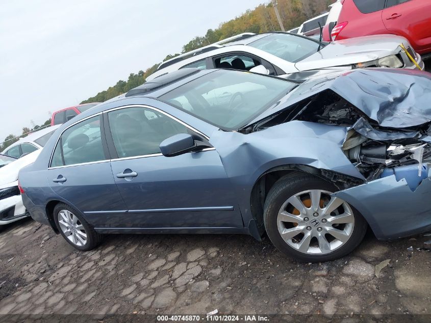 2007 Honda Accord 3.0 Ex VIN: 1HGCM66897A054050 Lot: 40745870