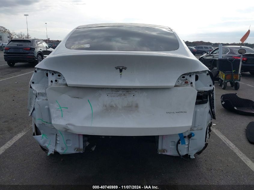 2021 Tesla Model Y Long Range Dual Motor All-Wheel Drive VIN: 5YJYGDEEXMF083289 Lot: 40745989