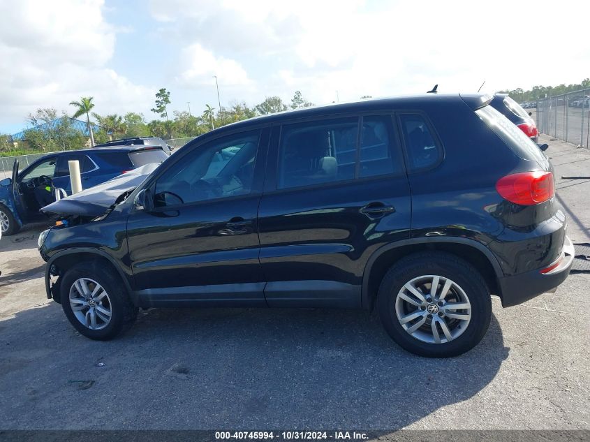 2014 Volkswagen Tiguan S VIN: WVGAV3AXXEW524775 Lot: 40745994