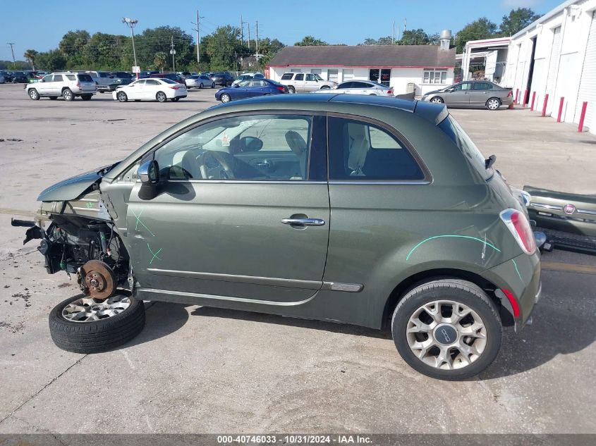 2016 Fiat 500 Lounge VIN: 3C3CFFCR2GT205443 Lot: 40746033