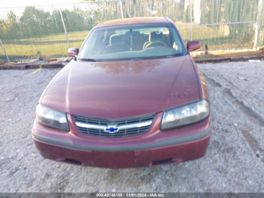 2002 Chevrolet Impala VIN: 2G1WF55E029199630 Lot: 40746188