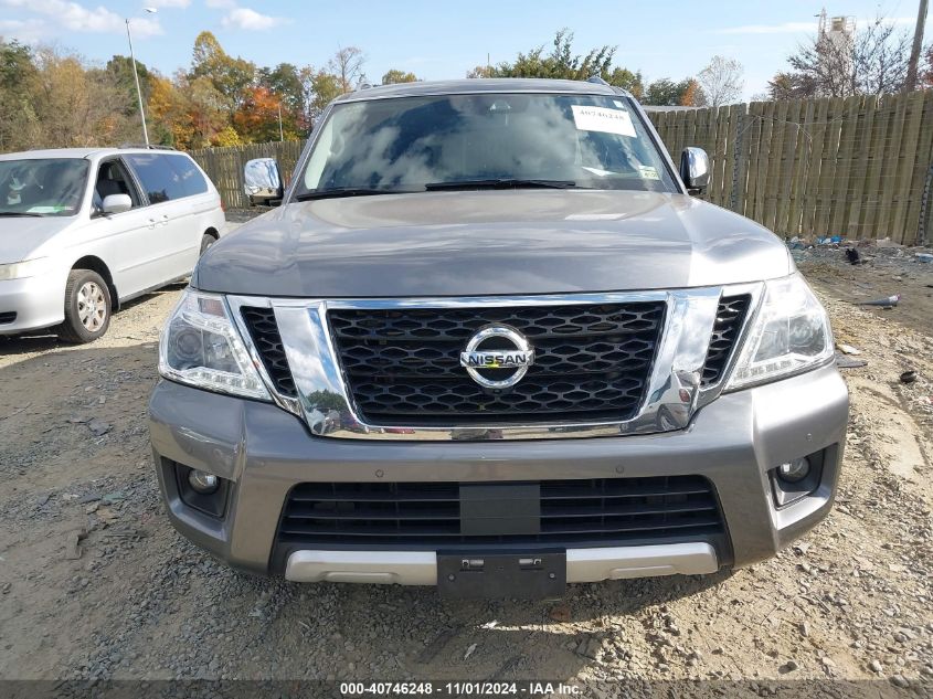 2018 Nissan Armada Platinum VIN: JN8AY2NE9J9731895 Lot: 40746248