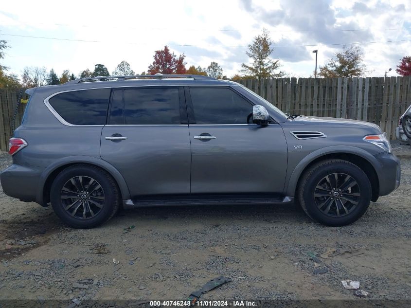 2018 Nissan Armada Platinum VIN: JN8AY2NE9J9731895 Lot: 40746248