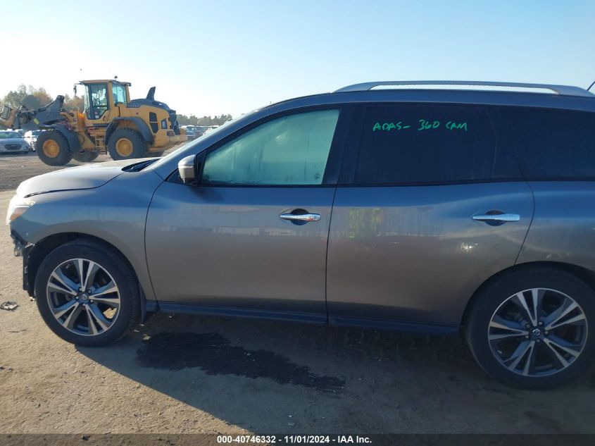 2017 Nissan Pathfinder Sl VIN: 5N1DR2MN8HC698906 Lot: 40746332