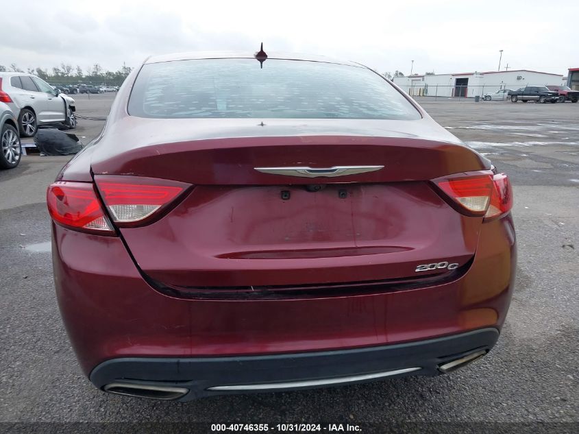 2015 Chrysler 200 C VIN: 1C3CCCCG0FN514445 Lot: 40746355