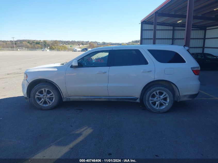 2013 Dodge Durango Sxt VIN: 1C4RDJAG8DC584584 Lot: 40746406