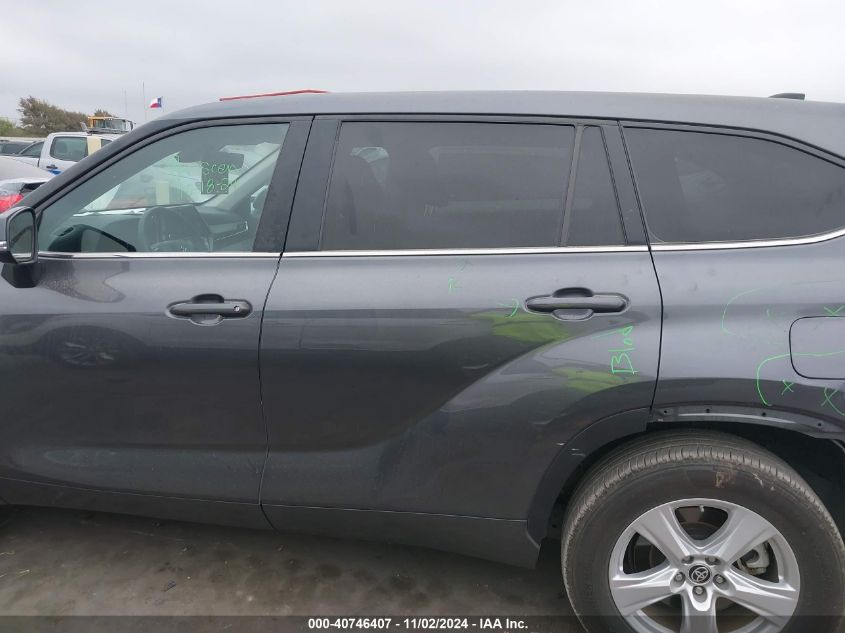 2023 Toyota Highlander Le VIN: 5TDKDRAH9PS046634 Lot: 40746407