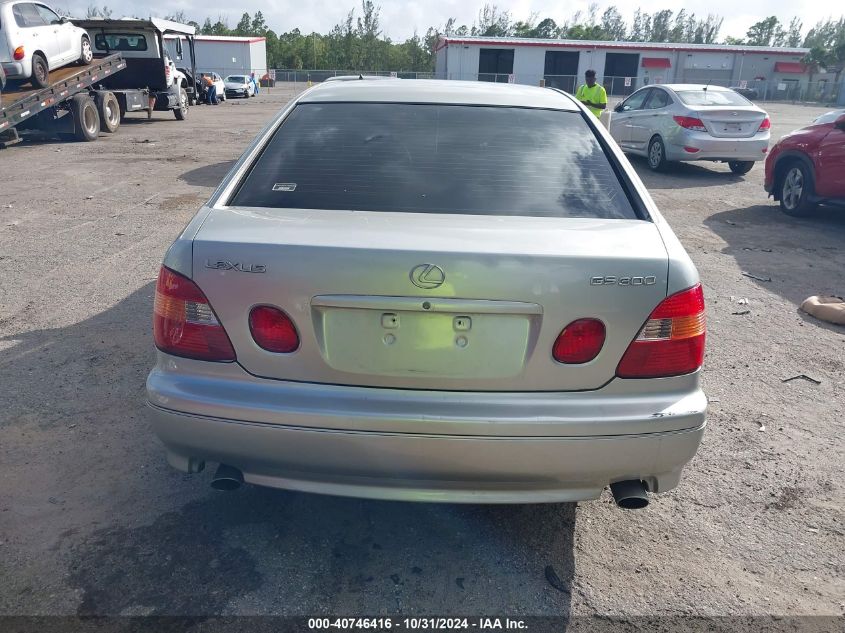 2000 Lexus Gs 300 VIN: JT8BD68S4Y0103633 Lot: 40746416