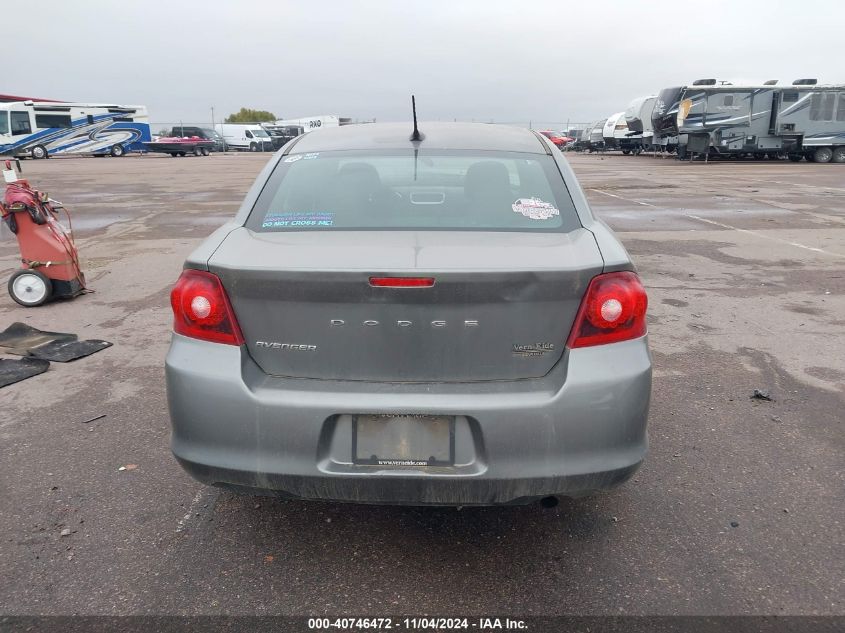 2012 Dodge Avenger Se VIN: 1C3CDZAB0CN310313 Lot: 40746472