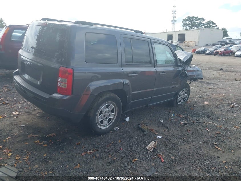 VIN 1C4NJPBA4HD132717 2017 JEEP PATRIOT SPORT FWD