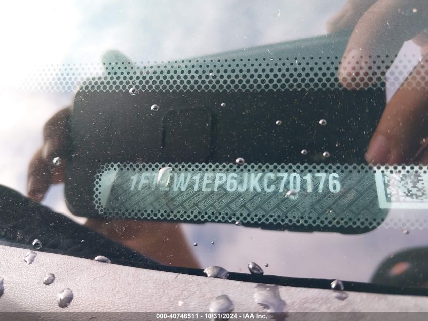 2018 Ford F-150 Xl VIN: 1FTEW1EP6JKC70176 Lot: 40746511