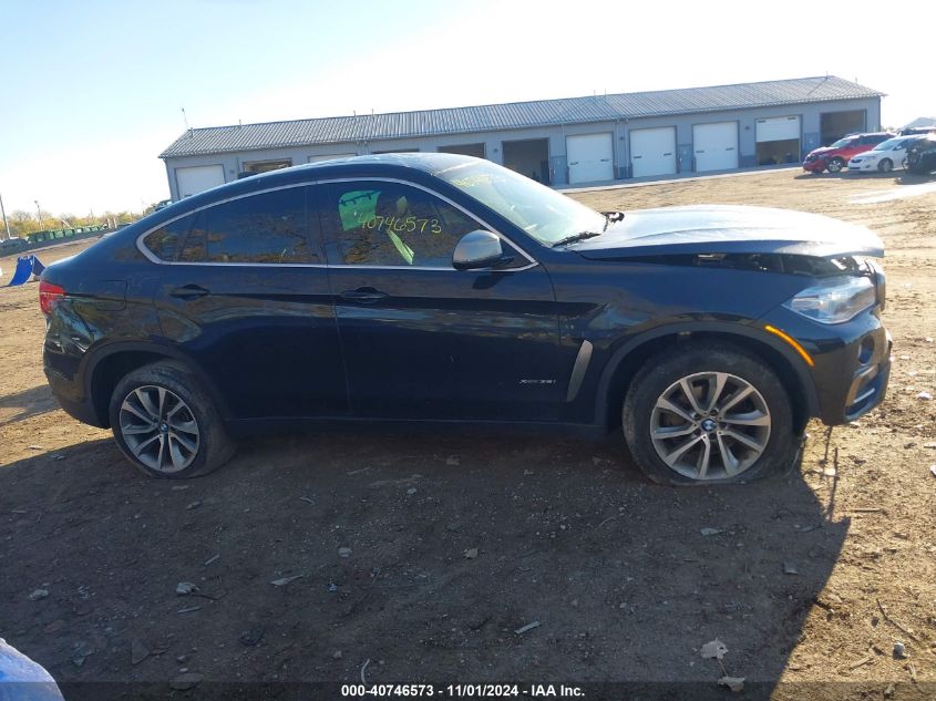 2017 BMW X6 xDrive35I VIN: 5UXKU2C35H0X47330 Lot: 40746573