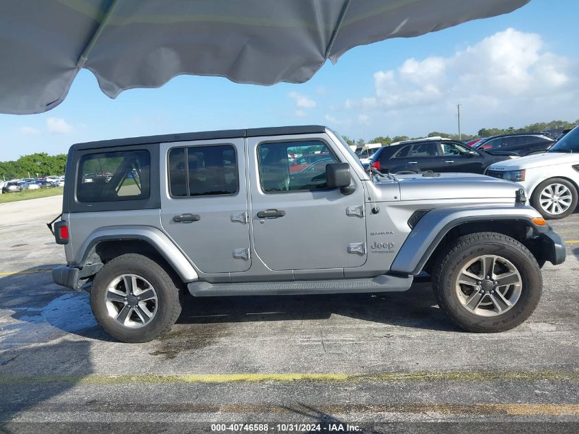 2019 Jeep Wrangler Unlimited Sahara 4X4 VIN: 1C4HJXEG8KW555745 Lot: 40746588