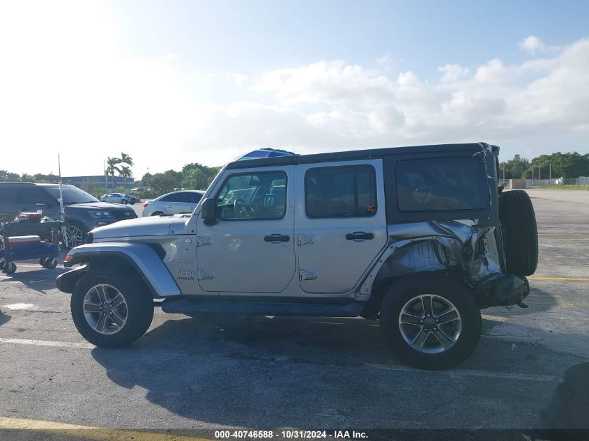 2019 Jeep Wrangler Unlimited Sahara 4X4 VIN: 1C4HJXEG8KW555745 Lot: 40746588