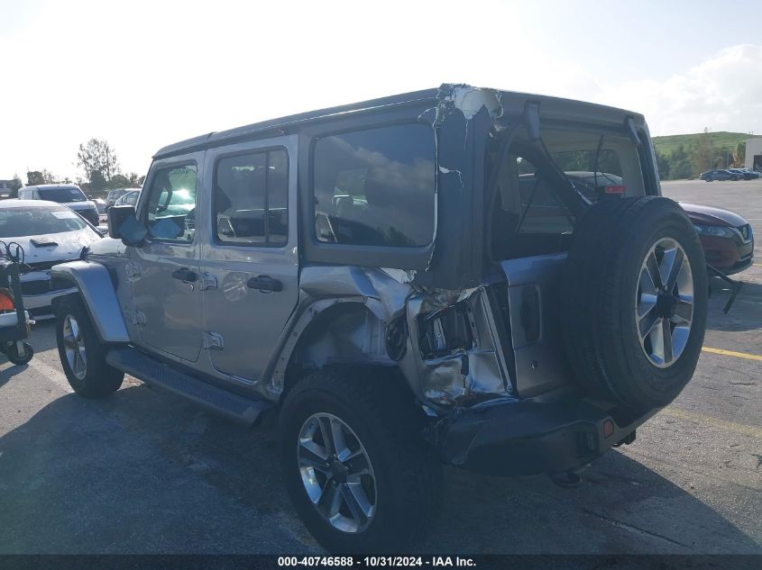 2019 Jeep Wrangler Unlimited Sahara 4X4 VIN: 1C4HJXEG8KW555745 Lot: 40746588