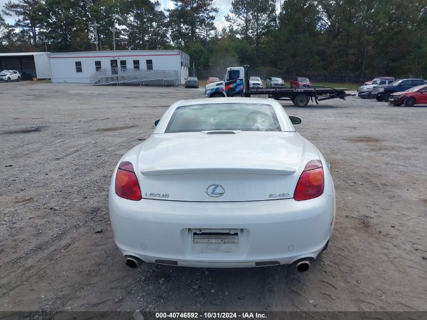 2002 Lexus Sc 430 VIN: JTHFN48Y420022226 Lot: 40746592