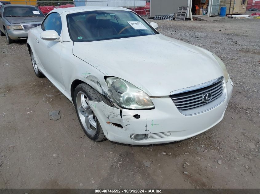 2002 Lexus Sc 430 VIN: JTHFN48Y420022226 Lot: 40746592