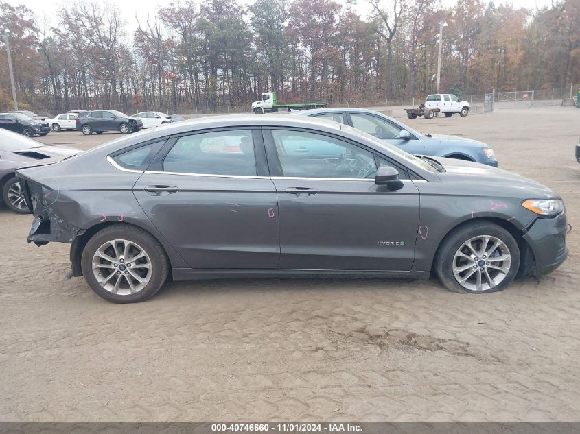 2019 Ford Fusion Hybrid Se VIN: 3FA6P0LU2KR107094 Lot: 40746660