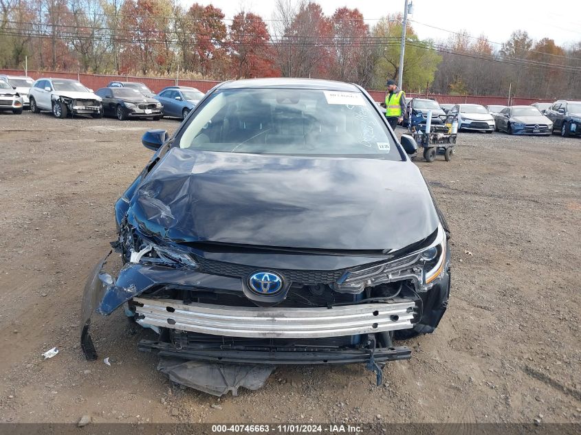 2021 Toyota Corolla Hybrid Le VIN: JTDEAMDE0MJ009202 Lot: 40746663