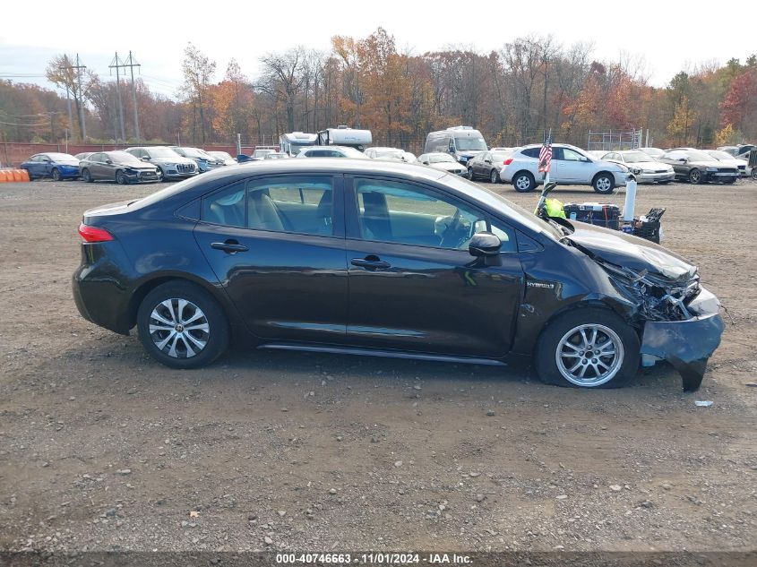 2021 Toyota Corolla Hybrid Le VIN: JTDEAMDE0MJ009202 Lot: 40746663