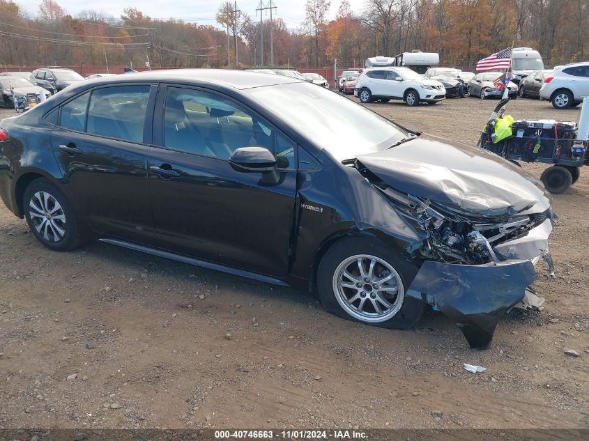 2021 Toyota Corolla Hybrid Le VIN: JTDEAMDE0MJ009202 Lot: 40746663