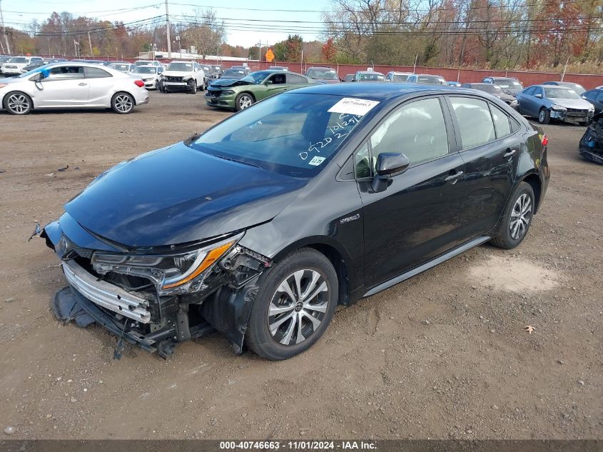 2021 Toyota Corolla Hybrid Le VIN: JTDEAMDE0MJ009202 Lot: 40746663