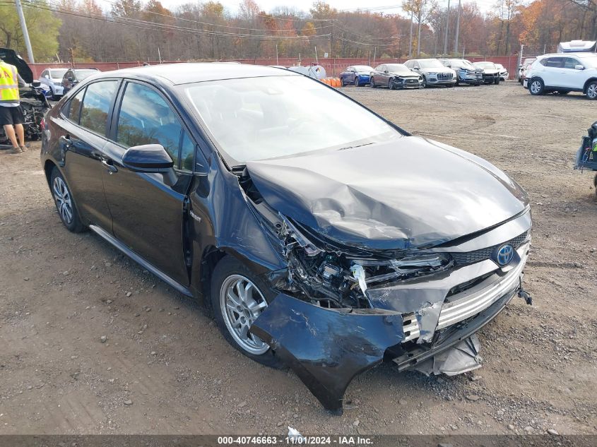 2021 Toyota Corolla Hybrid Le VIN: JTDEAMDE0MJ009202 Lot: 40746663