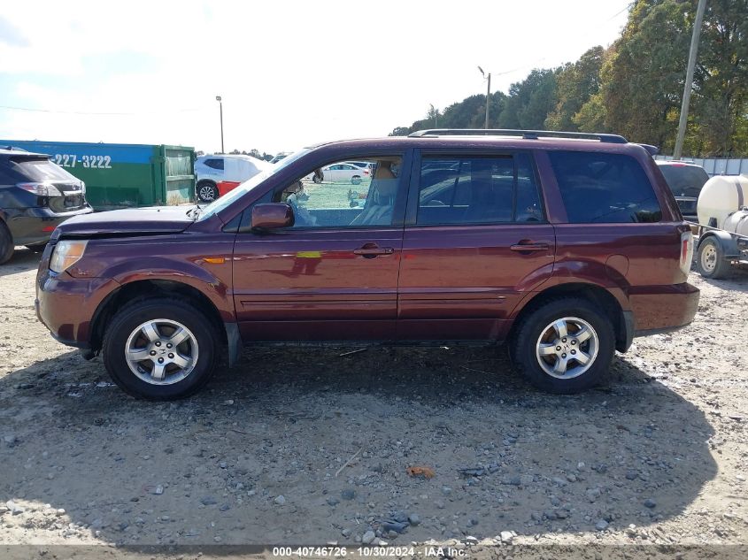 2007 Honda Pilot Ex VIN: 5FNYF284X7B046533 Lot: 40746726