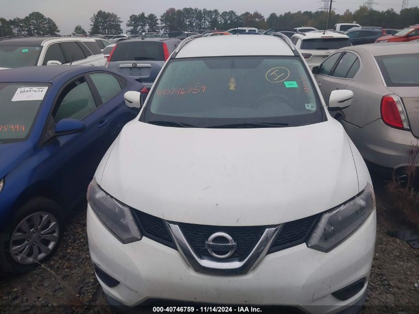 VIN KNMAT2MV5GP730470 2016 Nissan Rogue, S no.12