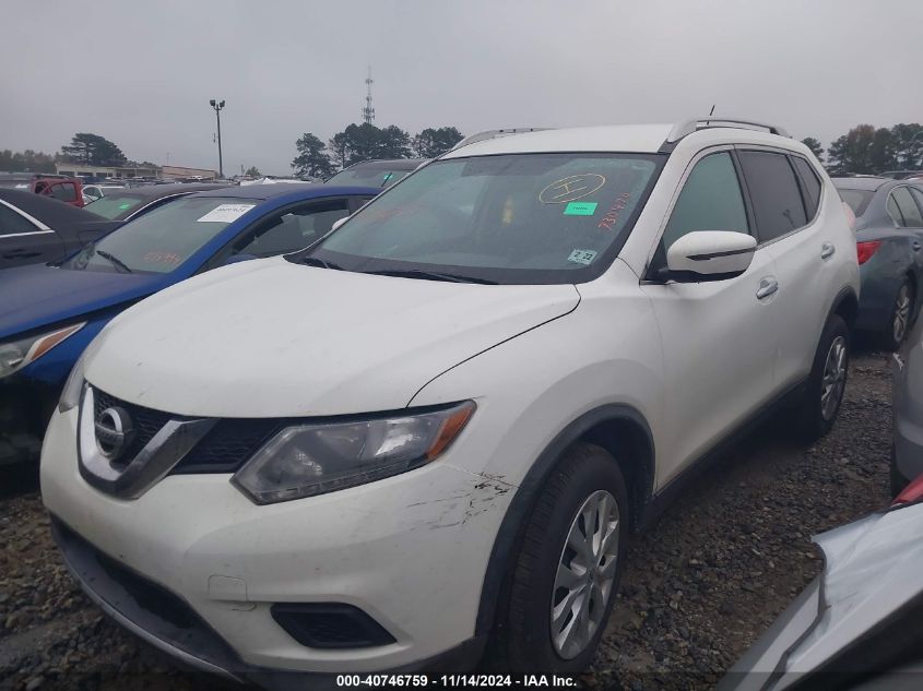 VIN KNMAT2MV5GP730470 2016 Nissan Rogue, S no.2