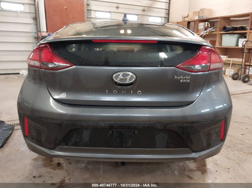 2019 Hyundai Ioniq Hybrid Blue VIN: KMHC65LC4KU181058 Lot: 40746777