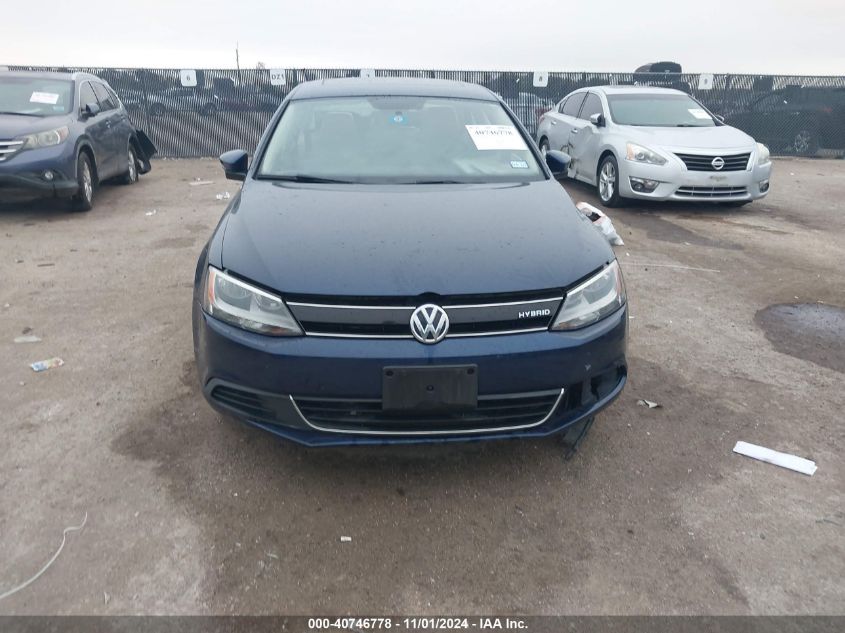 2014 Volkswagen Jetta Hybrid Sel VIN: 3VW637AJ5EM216770 Lot: 40746778